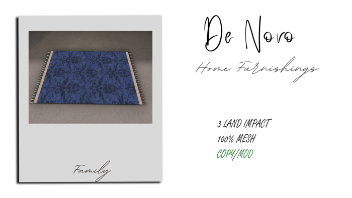 ..De Novo.. Shelly Rug Set Box
