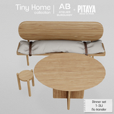 Atelier Burgundy + Pitaya . Tiny Home . Dinner Set *REZ*