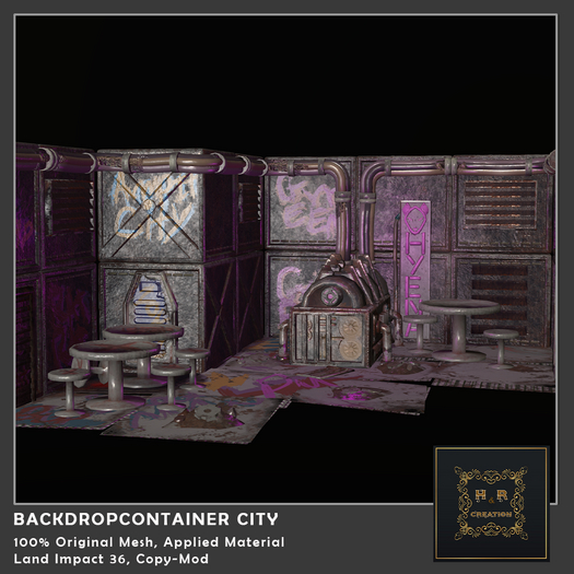H&R Backdrop Container City ON SALE IN WORLD