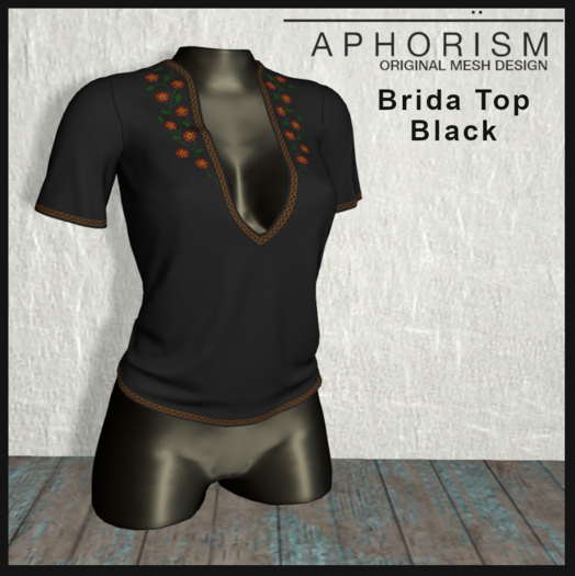 !APHORISM! Brida Top Black