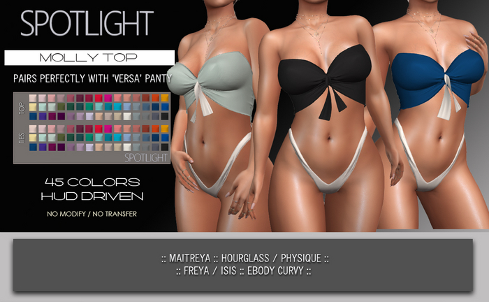SPOTLIGHT - MOLLY TOP (DEMO Available In-World)