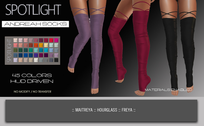 SPOTLIGHT - ANDREAH SOCKS (DEMO Available In-World)