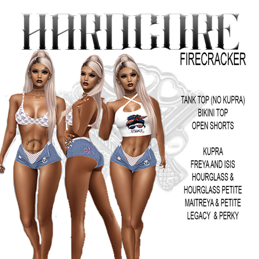 FIRECRACKER WOMENS SHORTS SET