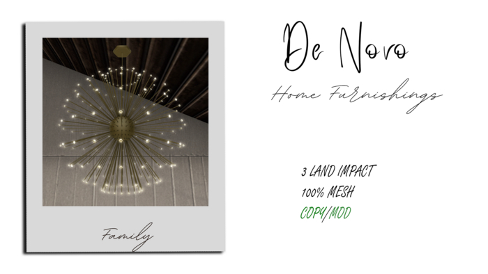..De Novo.. Sphere Chandelier Box