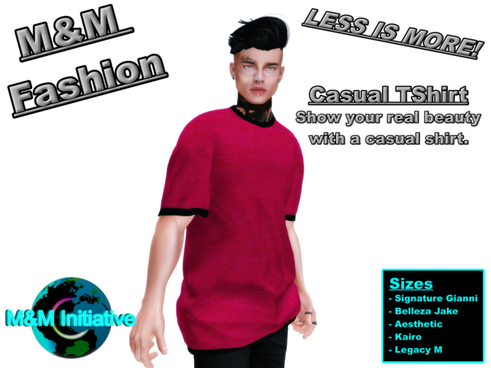M&M Fashion - Casual T-Shirt - Pink