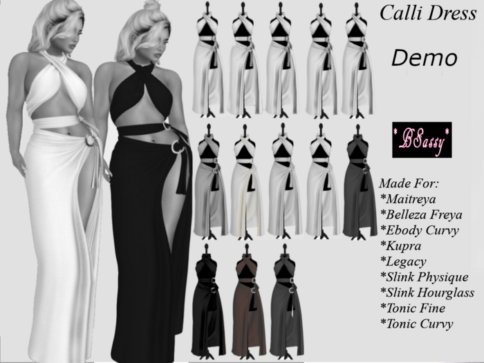 *BSASSY* CALLI DRESS DEMO