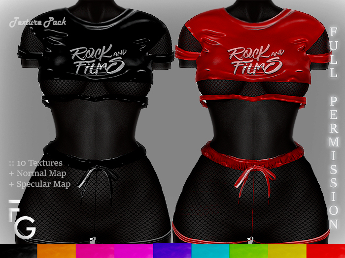 .Fragile. PACK II - 9 Textures for CM71 Cropped Tee V1