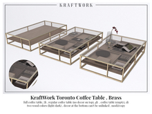 KraftWork Toronto Coffee Table . Brass (Add Me)