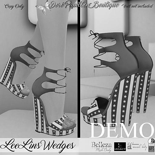 DPB Lee Lins Wedges - DEMO *Maitreya, Slink, Belleza & Legacy*