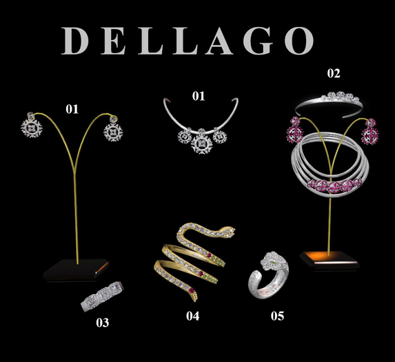 Adl High Jewelry Gear Ruby Diamond  Set