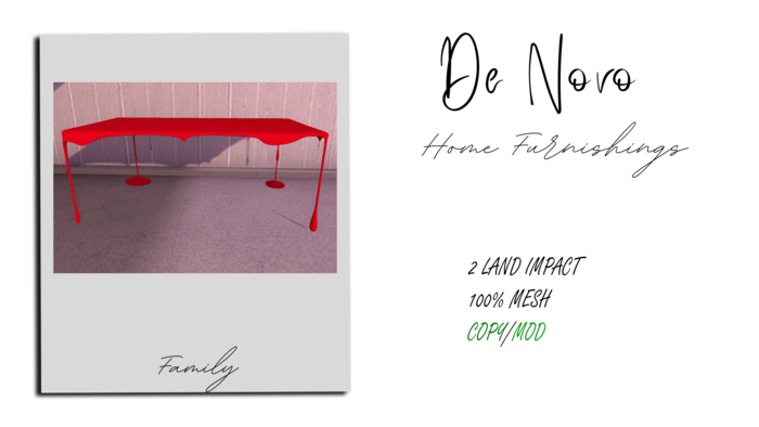 ..De Novo.. Melting Tables Box