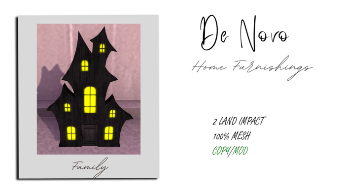 ..De Novo.. Haunted House Box