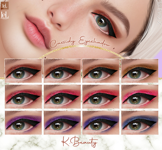 K.BEAUTY - CASSIDY EYESHADOW - LELUTKA EVO - EVO X