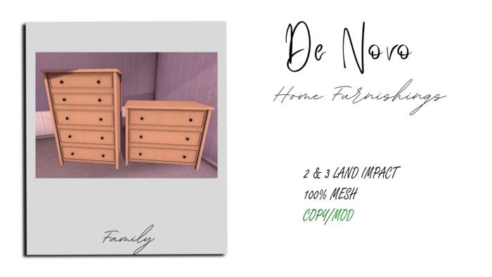 ..De Novo.. Karlie Dresser Set Box