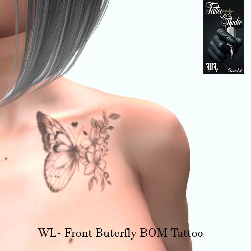 WL-Front Butterfly BOM Tattoo