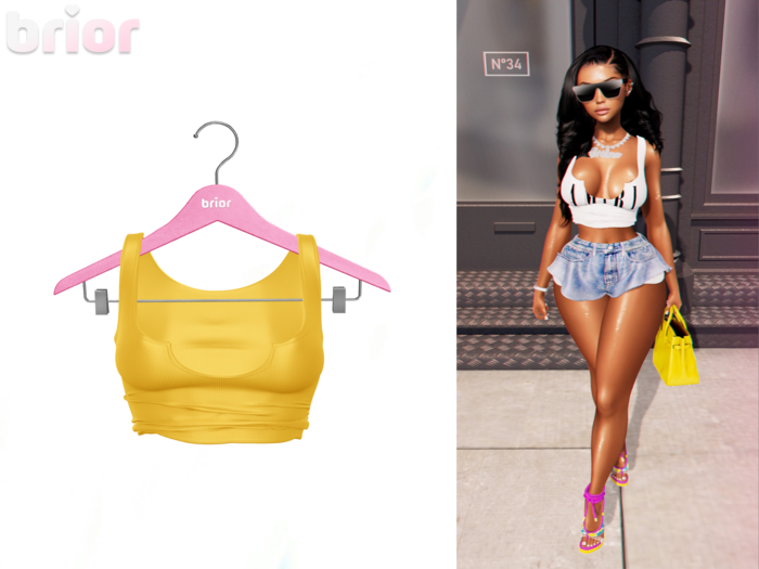 [Brior] Ashley Tank - (Yellow)