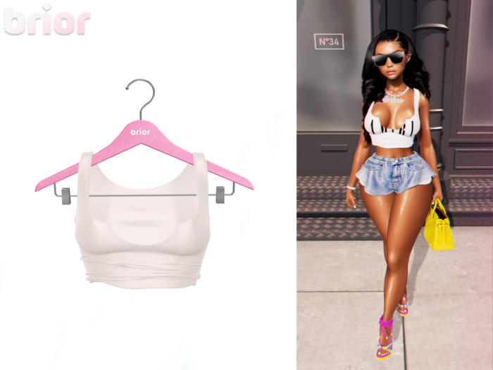 [Brior] Ashley Tank - (White)