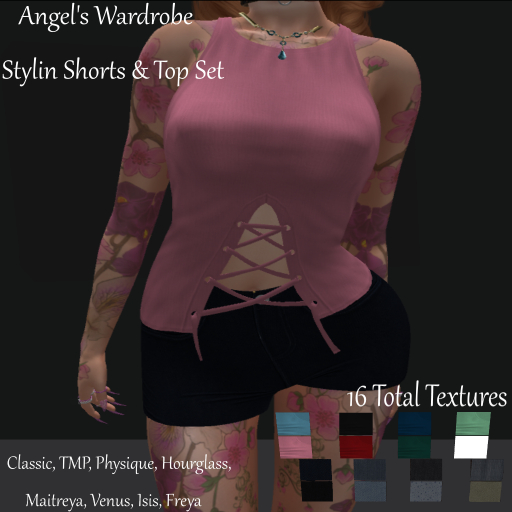 Angel's Wardrobe Stylin Shorts & Top Set