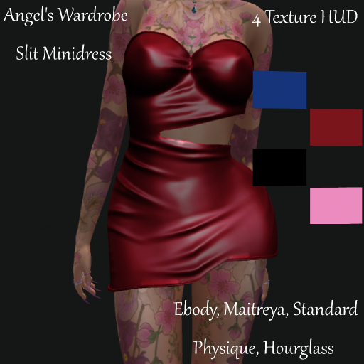 Angel's Wardrobe Slit Minidress