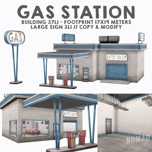 NOMAD // GAS STATION // BLUE