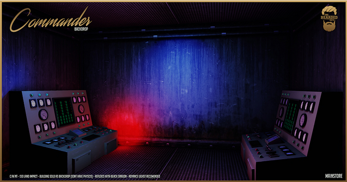 Commander Backdrop - The Bearded Guy
