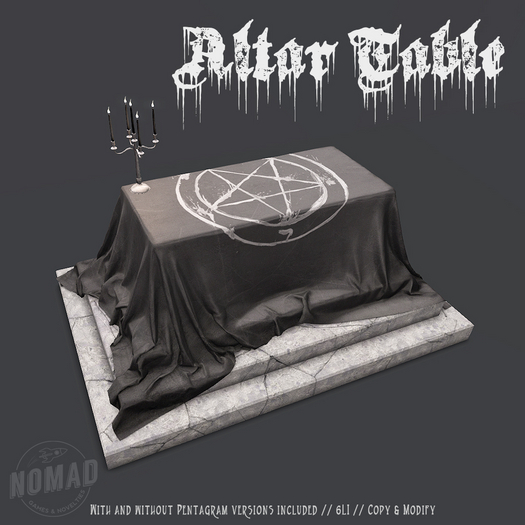 NOMAD // ALTAR TABLE // BLACK