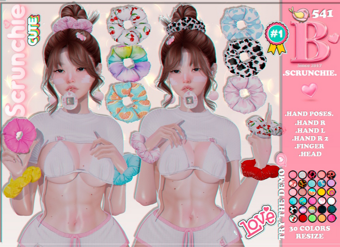 :: Believe :: 541 SCRUNCHIE ::.