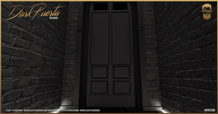 Dark Puerta Backdrop - The Bearded Guy