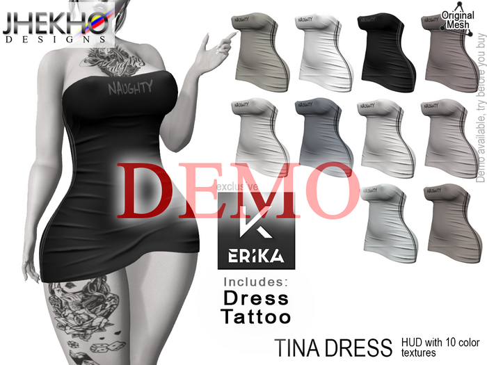 [JHEKHO] - Tina Dress - Erika -Fatpack DEMO