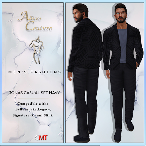 Jonas Casual Set Navy (Add)