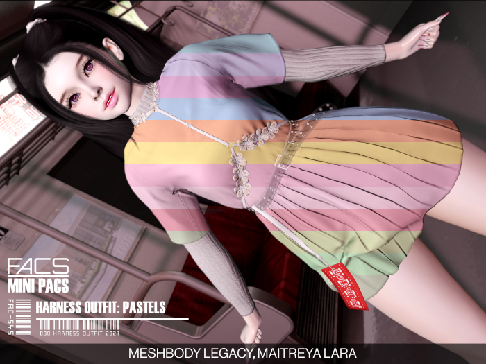  Harness Outfit Pastels