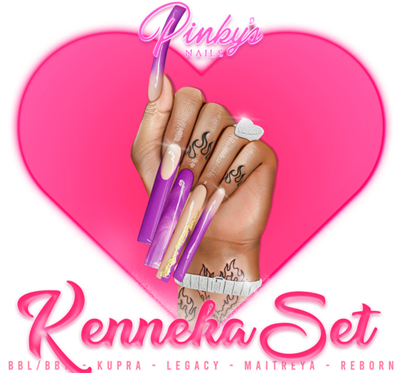 !! Pinky's Nails !! Kenneka Set ' Square