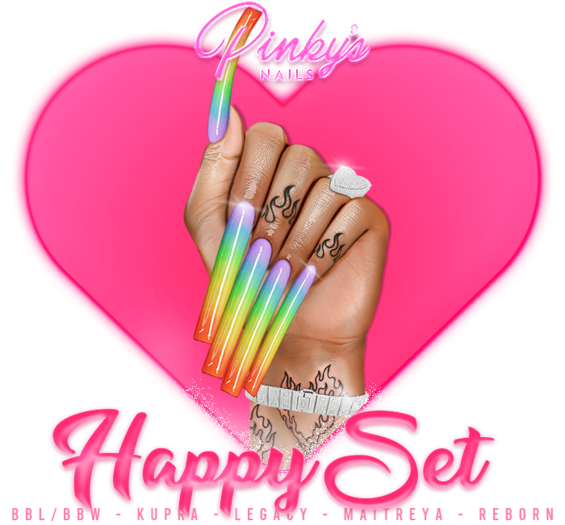 !! Pinky's Nails !! Happy Set ' Square