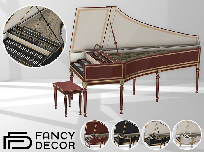 Fancy Decor: French Harpsichord