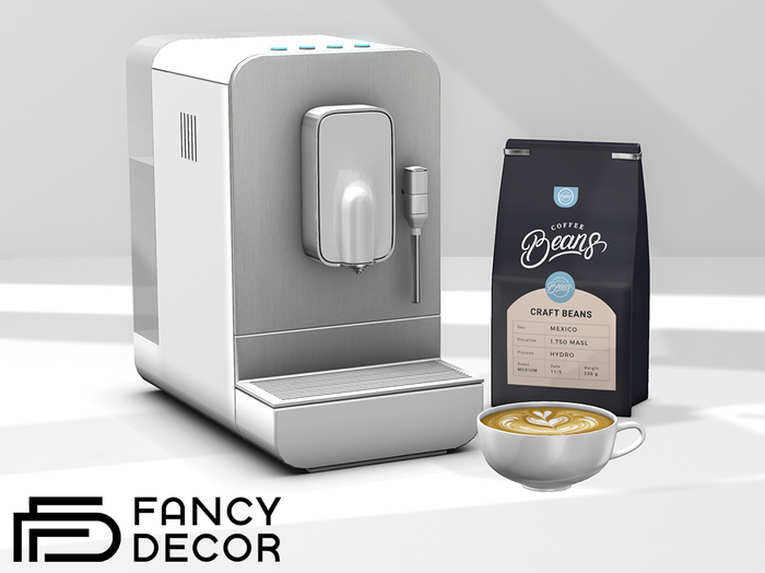 Fancy Decor: Espresso Coffee Machine (white)