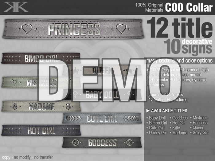 *KUNDALA* C00 Collar A - DEMO