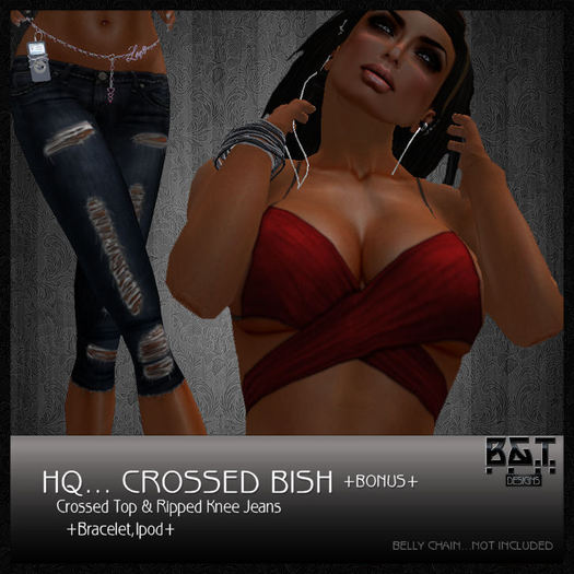 :.<B&T>.: Crossed Bish -red- ... [+BONUS 4U+] bag