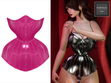 BBD - IRMINA Mesh Latex Corset RASPBERRY - Maitreya Petite Legacy Perky Slink Hourglass Belleza Freya Kupra eBody Reborn