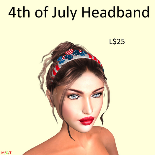 (BB design) 4th of July Headband DEMO