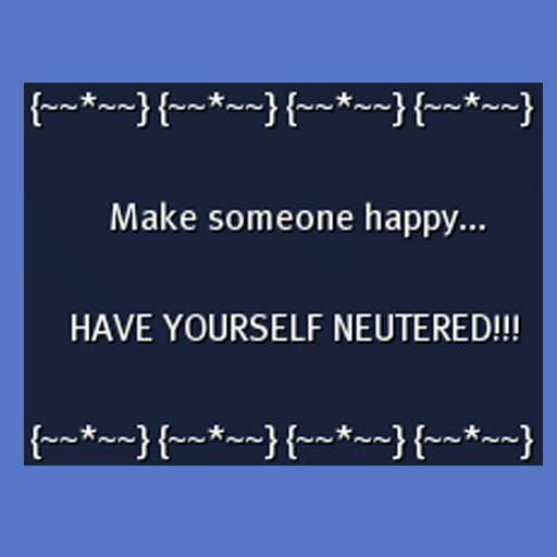 Chat Gesture - happy neutured