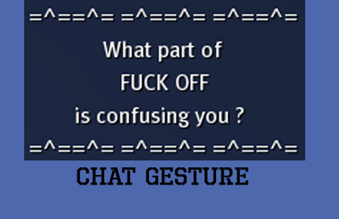 Chat Gesture - confusing