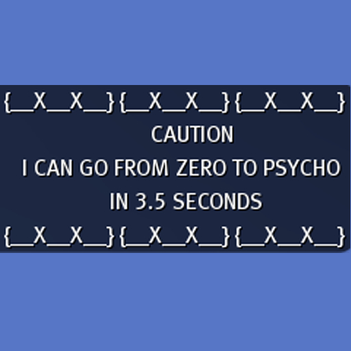 Chat Gesture - caution psycho