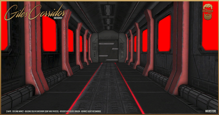 Giles Corridor Backdrop - The Bearded Guy