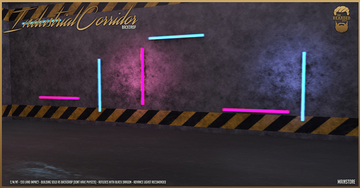 Industrial Corridor Backdrop - The Bearded Guy