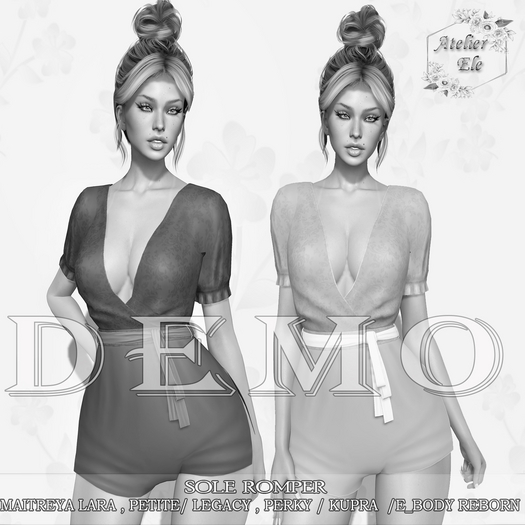 * DEMO * {AE}  SOLE ROMPER 30 COLORS