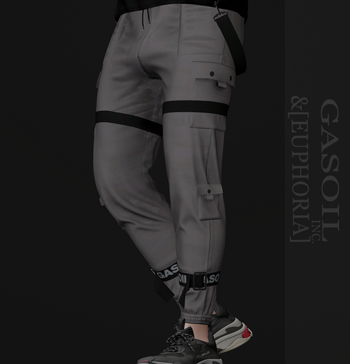 [GL - inc.] - [EUPHORIA] - Nico Cargo Pants GREY