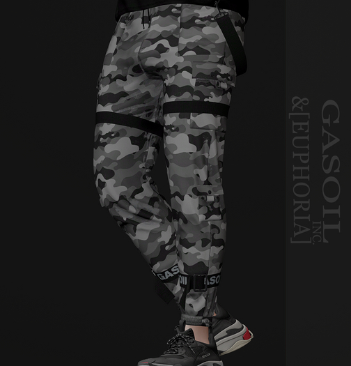 [GL - inc.] - [EUPHORIA] - Nico Cargo Pants CAMU 01