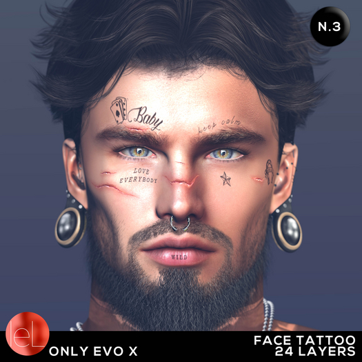 promo 50% OFF -  MS - FACE TATTOO N.3 