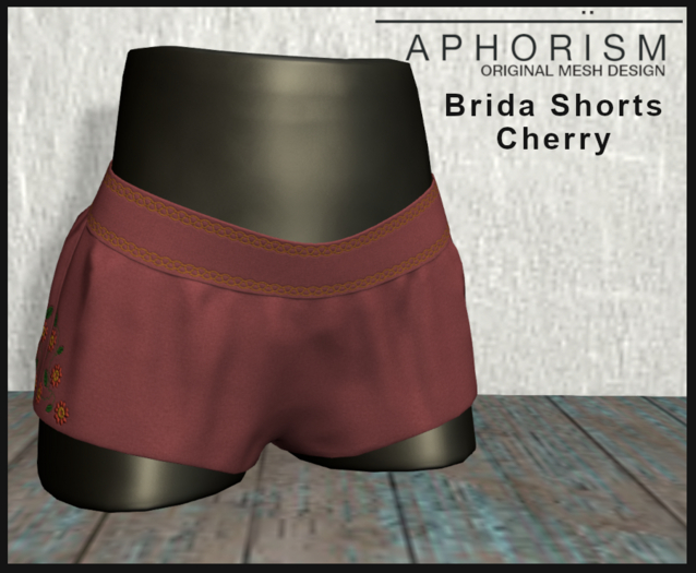 !APHORISM! Brida Shorts Cherry