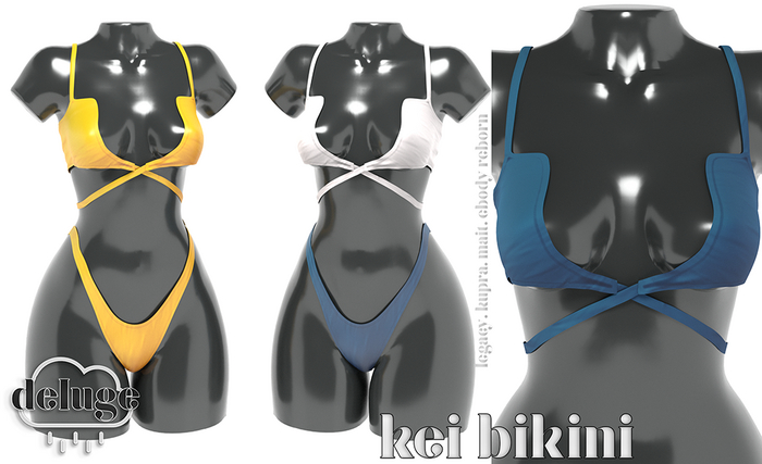 deluge . kei bikini top - ROYAL [bxd]